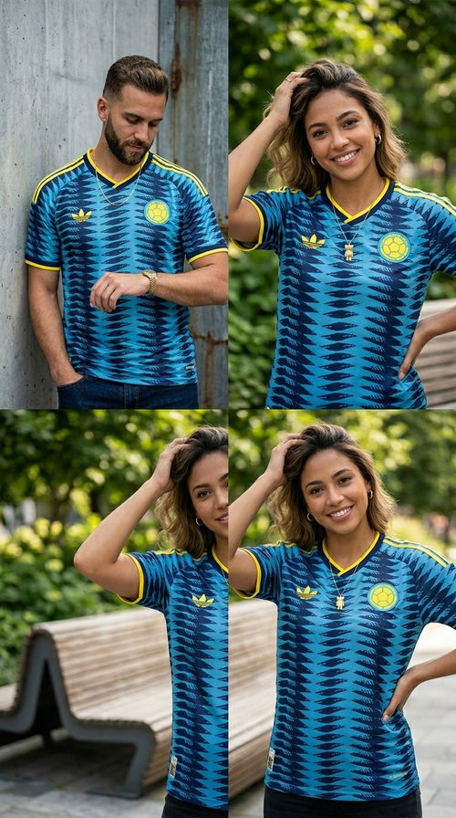Camiseta Oficial Colombia 2026 – Edición Visitante Adidas