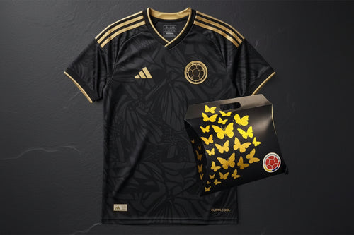 Camiseta Negra Colombia Encauchetada – Estilo Exclusivo